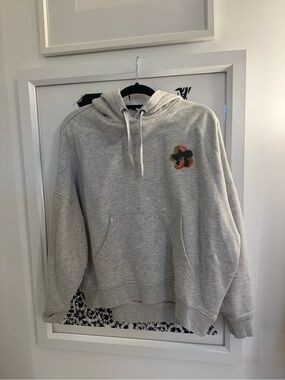 Ted Baker Light Gray Hoodie with Embroidery